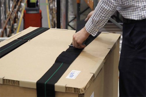 نحوه بسته بندی پالت با تسمه